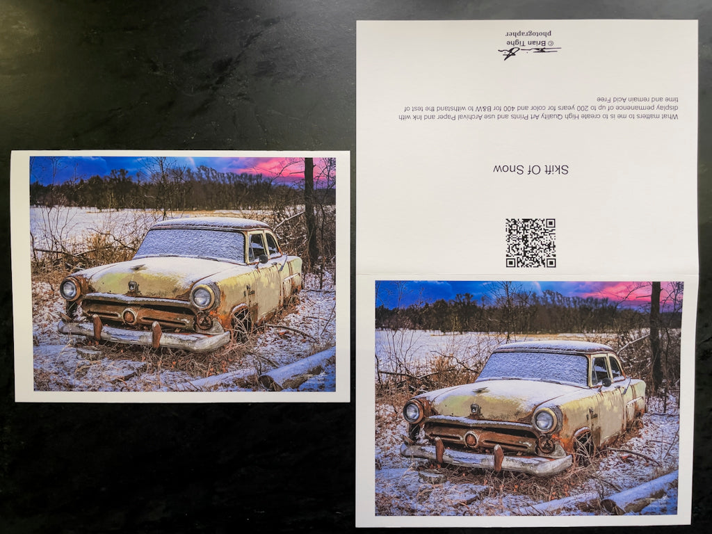 Skift of Snow Greeting Card