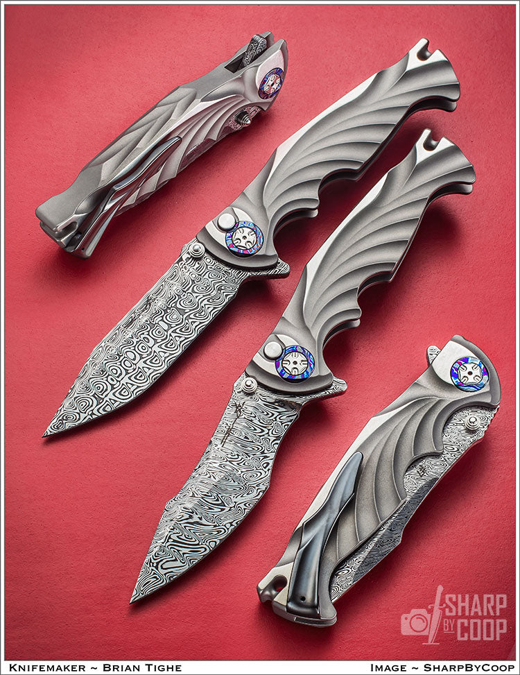 Tighe Breaker Titanium Integrals With Damasteel Blade’s